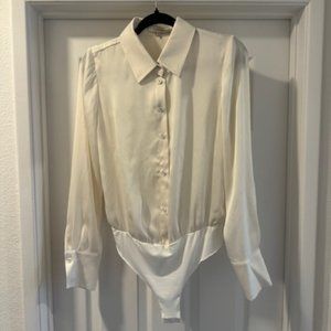 Favorite Daughter Take Me Seriously Bodysuit Ivory Size M